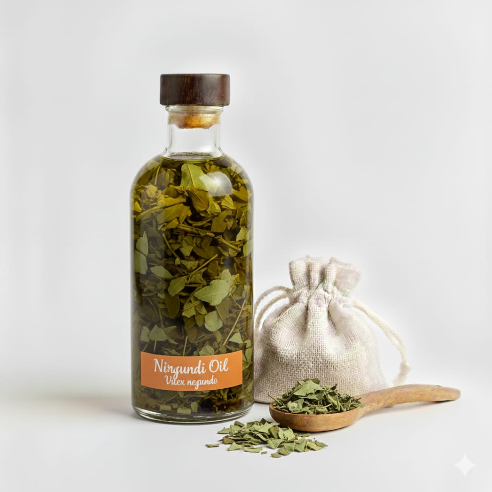 Ayurvedic herbal oil suitable for wellness centers and massage therapy