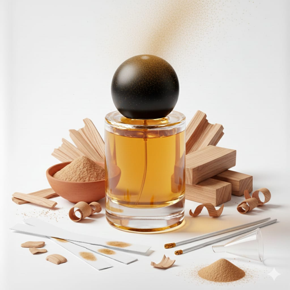 Custom fragrance perfumery compounds for private label perfume brands