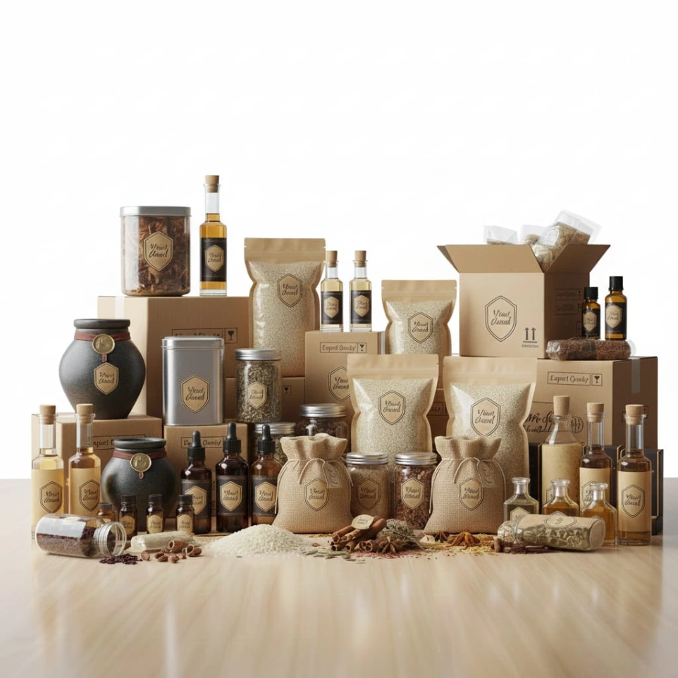 Export quality packaging for international bulk shipments from India